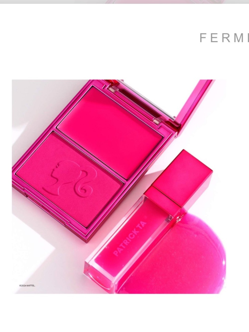 NIB RARE Patrick Ta x Barbie Blush Duo & Lip Plumper Pink Set UNOPENED - Picture 3 of 10